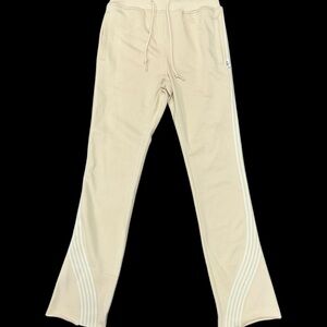 MEN’S BKYS STRIPED STACKED PANTS BEIGE P1264